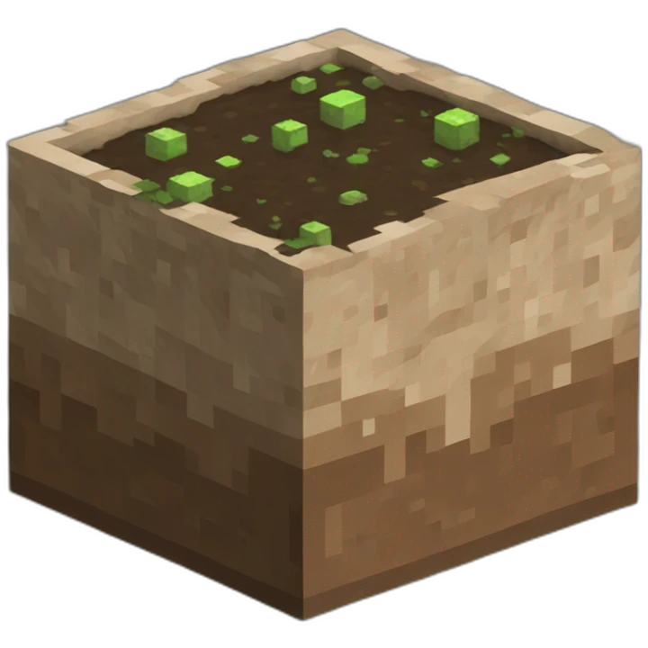 Minecraft dirt block emoji
