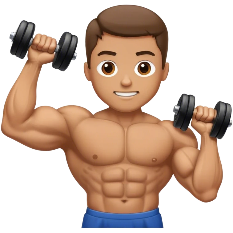 guy doing bicep-curls emoji
