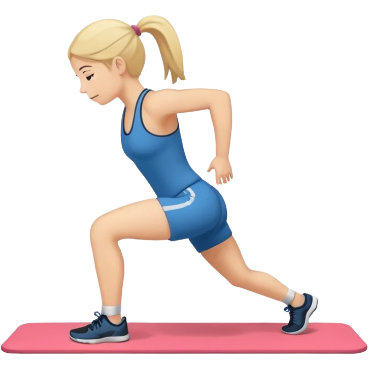 burpees exercise, energetic, simple emoji