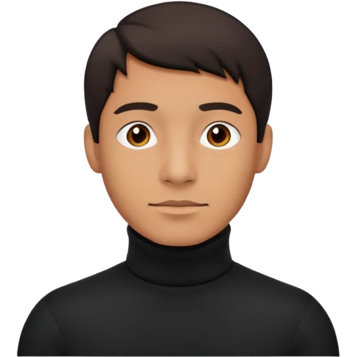 man in turtle neck emoji
