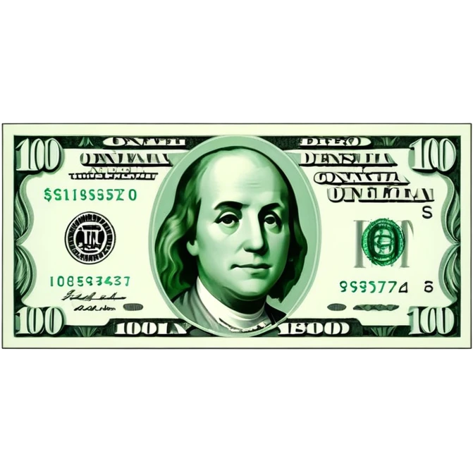 100 dollar bill emoji