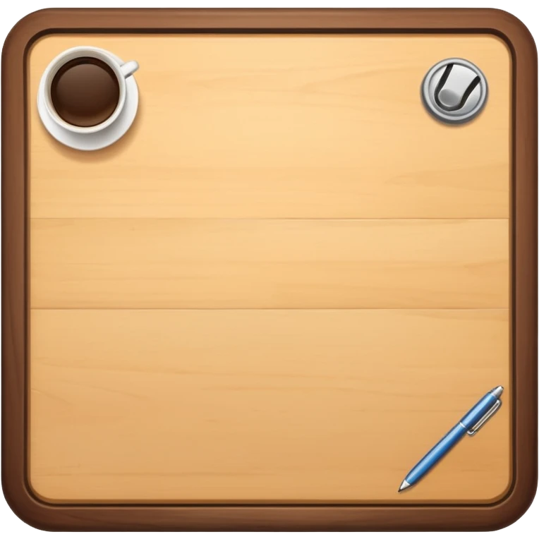 plain desk top view empty surface emoji