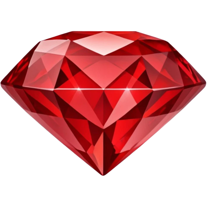 Carved Red Diamond Crystal "RED" emoji