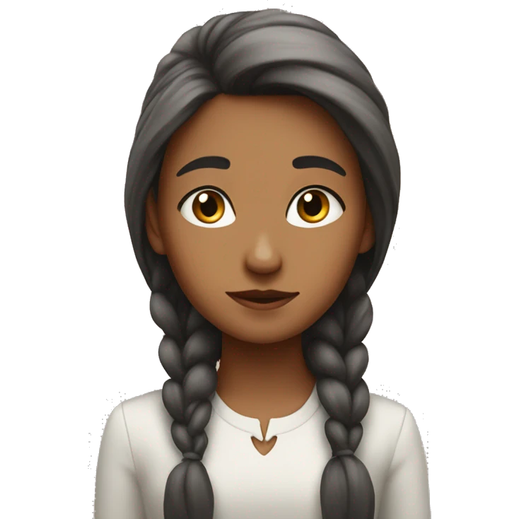 Demure very mindful very cutsey girl emoji