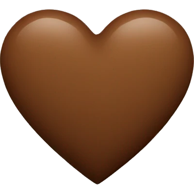 Brown heart emoji