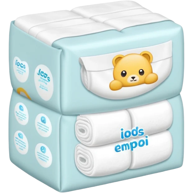 Diaper pack – folded diapers emoji