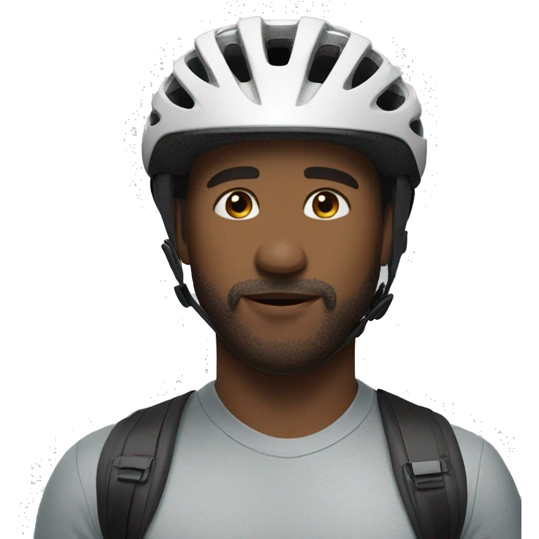 🤤 with bike helmet on  emoji