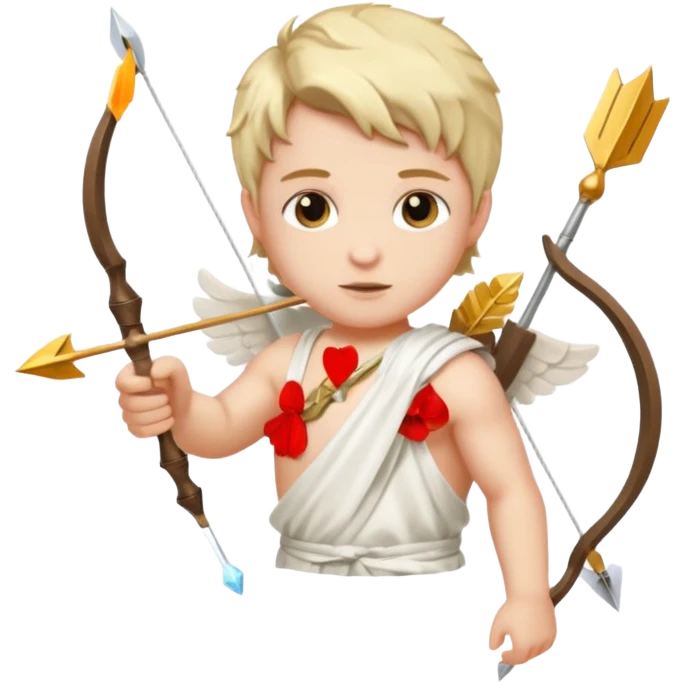 Cupid with arrow mixing Gin Tonic emoji