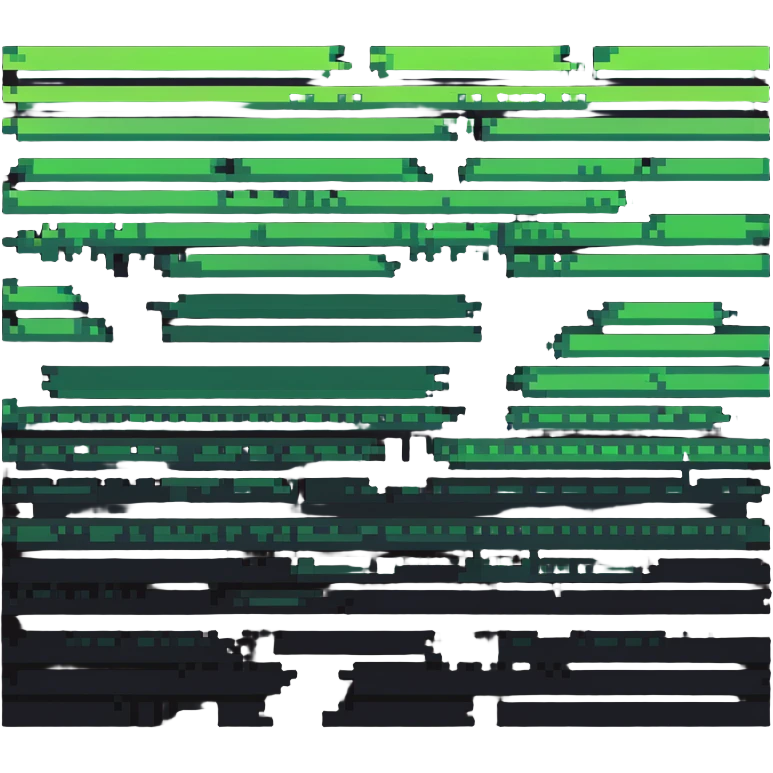 digital platform with glitch effect, broken pixels, distortion emoji