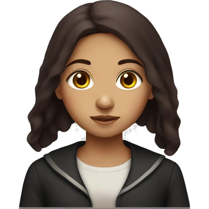 coptic girl with dark red hair  emoji