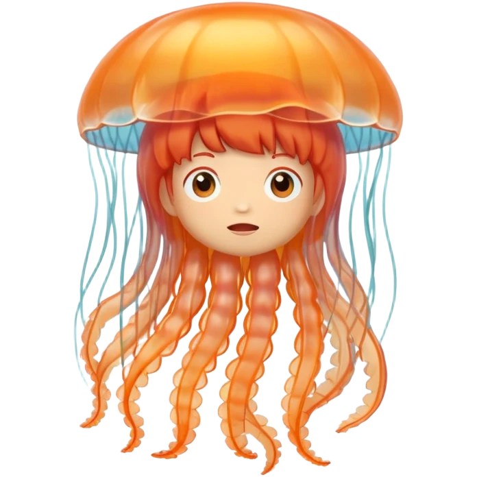 Ponyo on jellyfish emoji