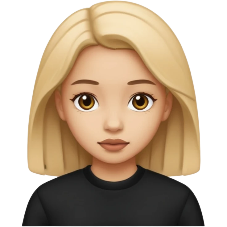 make the outfit black. emoji