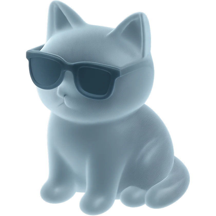 Cat wearing sunglasses emoji