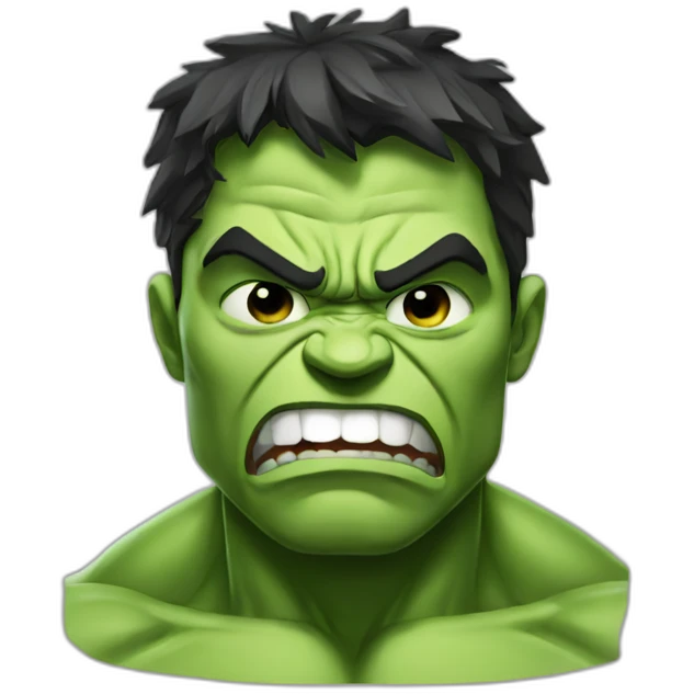 Crying hulk emoji