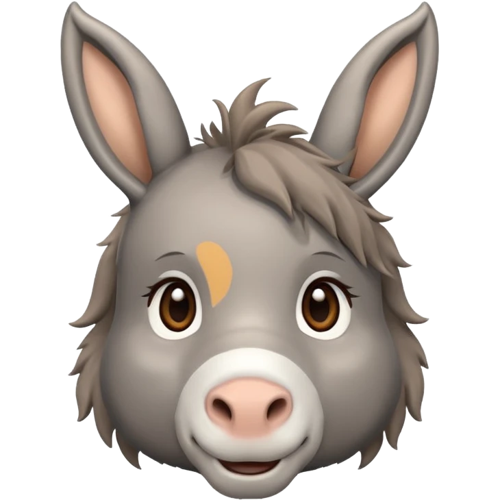 Cute donkey emoji