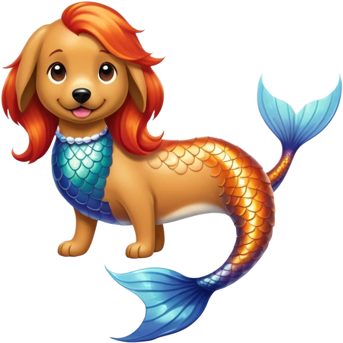 Mermaid dog  emoji