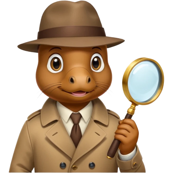 platypus detective emoji