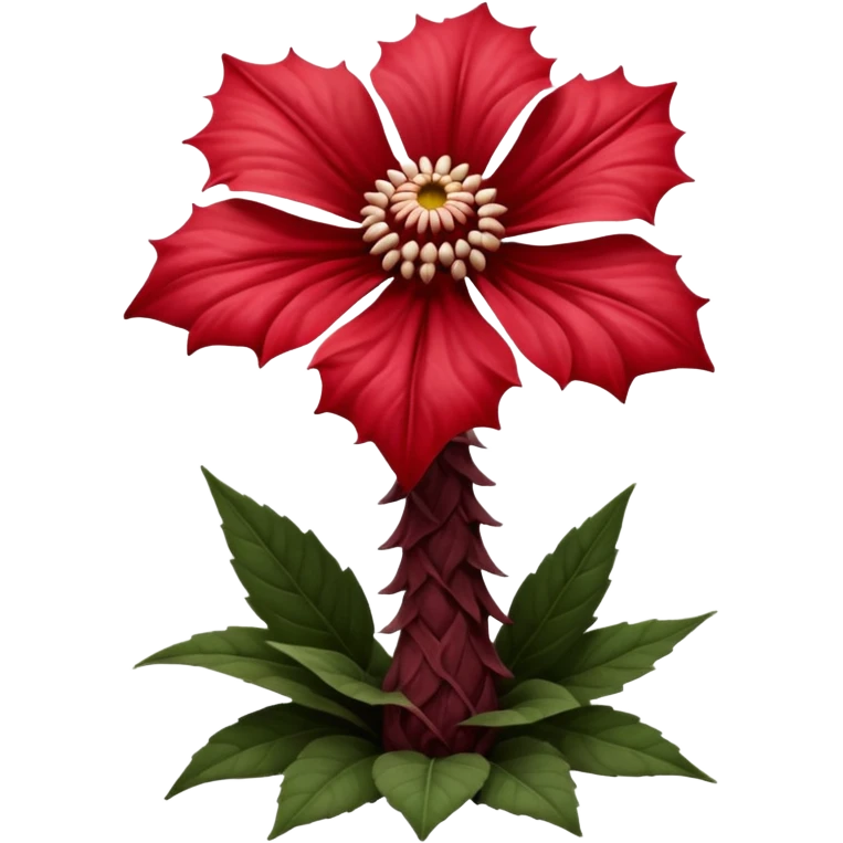a flower like a monster a demogorgon basically emoji
