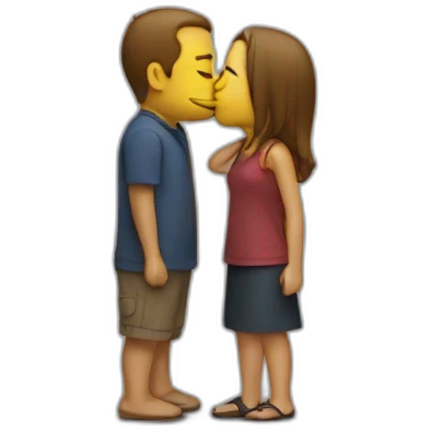 Kissing emoji
