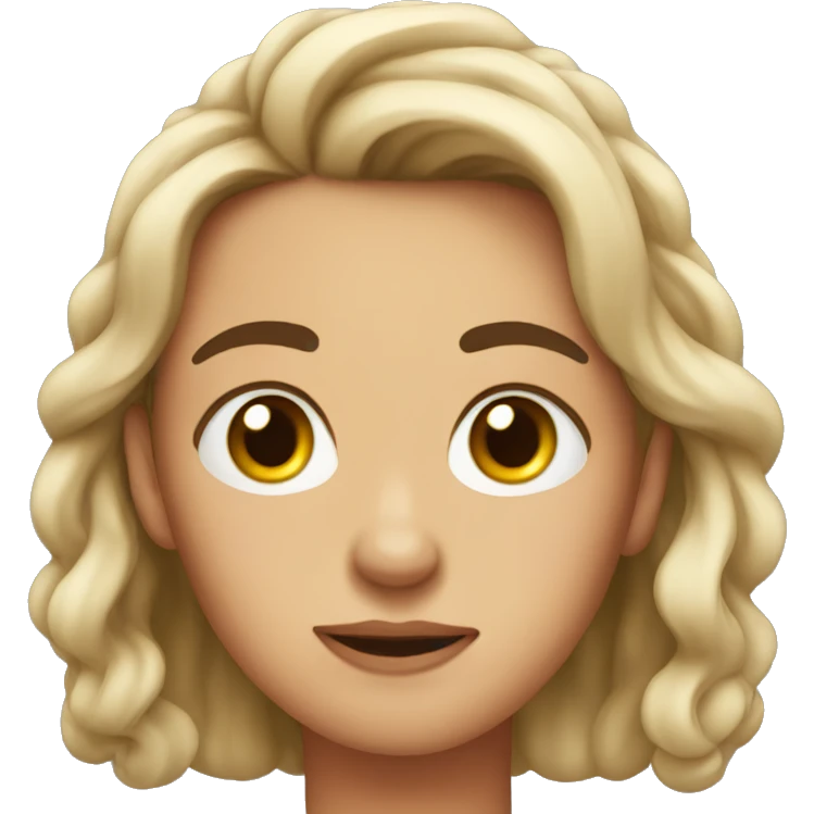 Scrunched eyebrows emoji