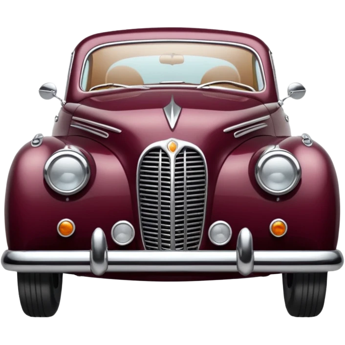 burgundy old car emoji