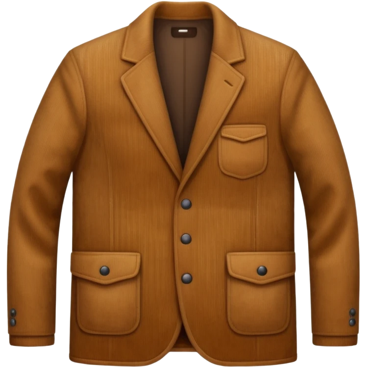 Corduroy patterned jacket with ridges emoji