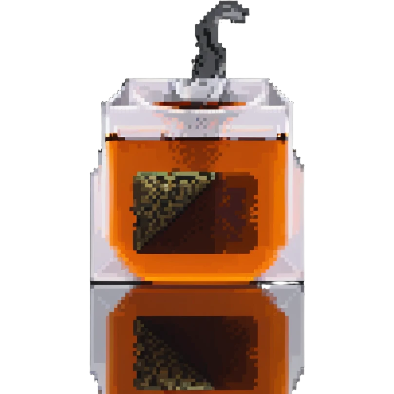 tea bag steeping in hot water emoji
