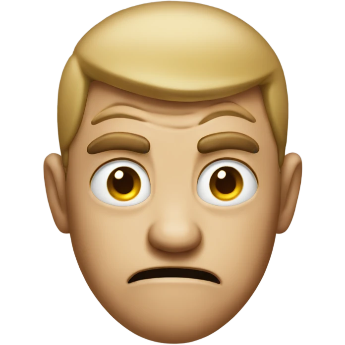 Mad face emoji