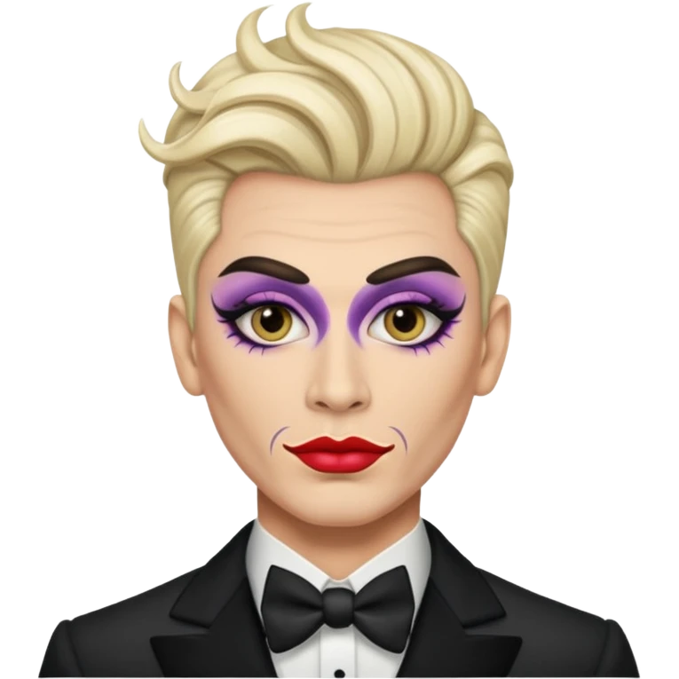drag king fabulous makeup emoji