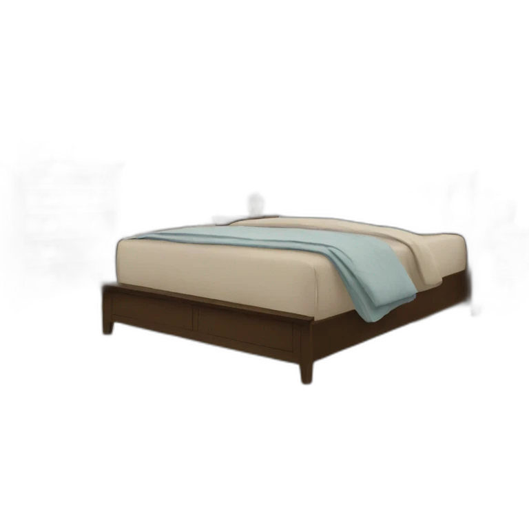 A bedroom emoji