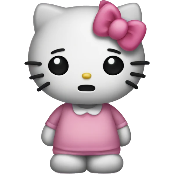 sad hello kitty emoji