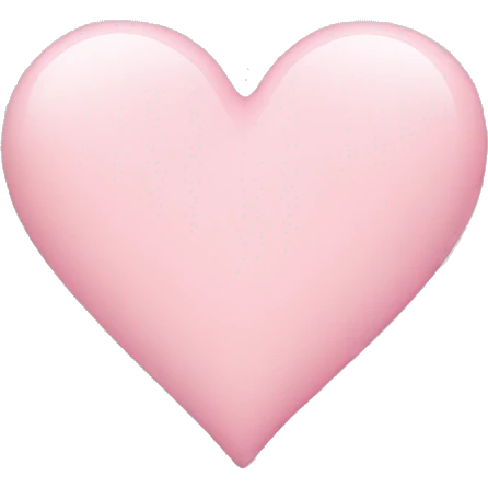 Light pink heart emoji