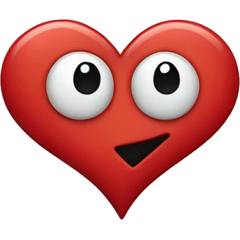 Clippy shaped like heart emoji
