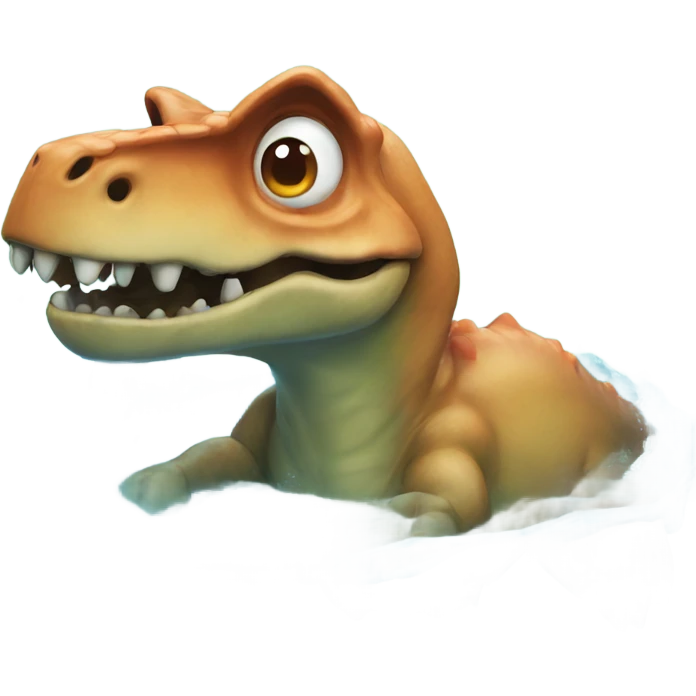 dinosaur drowning emoji