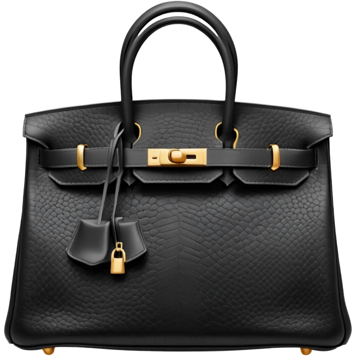 Birkin bag black  emoji