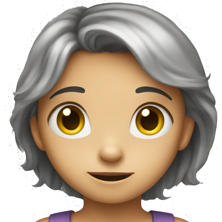 Child saying hello but shy  emoji