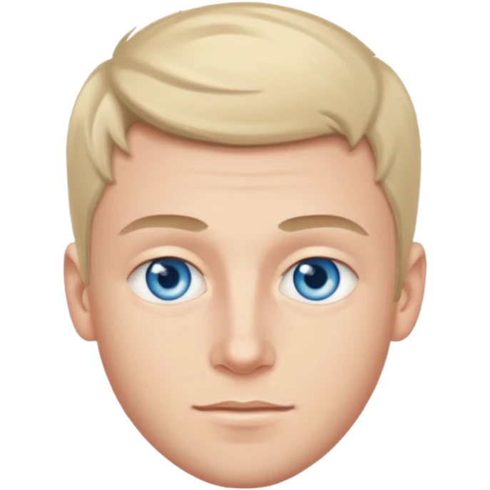 25 y white cauvasian boy blue eyes emoji