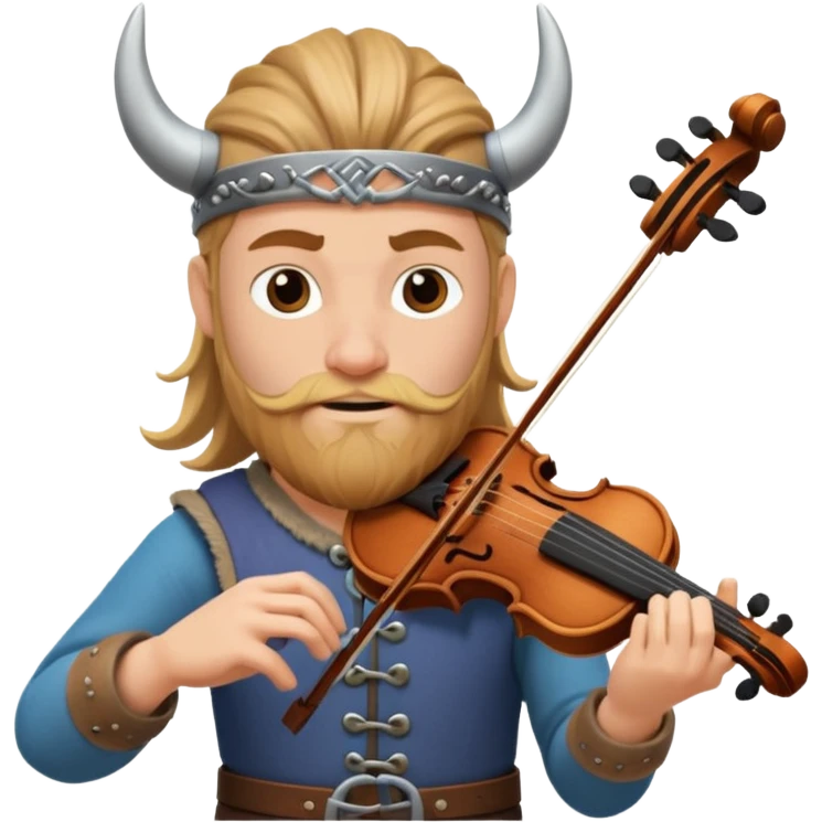 Viking with violin emoji