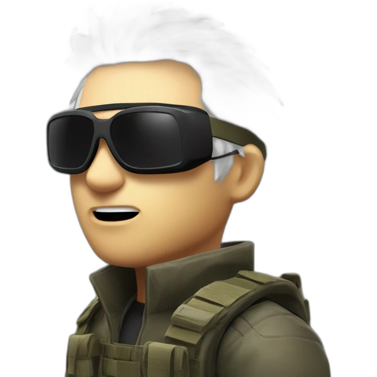 counter strike hostage with sunglasses body with white hair emoji