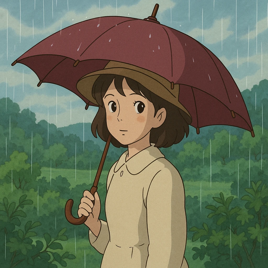 burgundy umbrella emoji