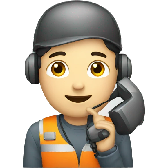 operator with a phone emoji