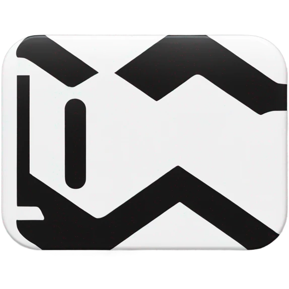 White metro ticket black stripe emoji