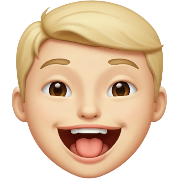 Winking with mouth open emoji