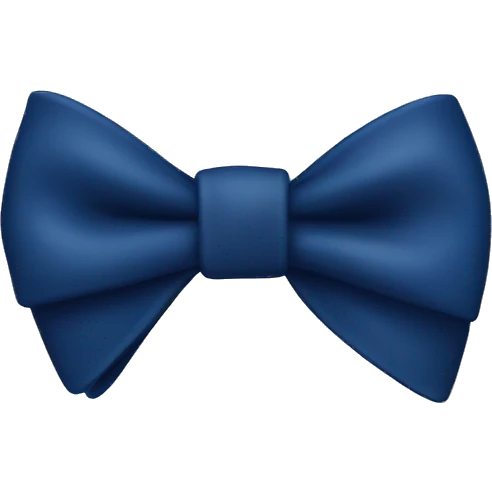 navy blue bow emoji