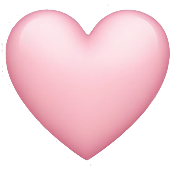 Light pink heart emoji