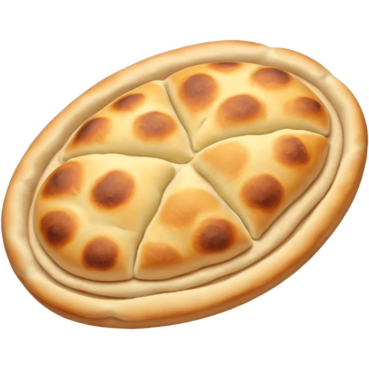 a naan bread with butter emoji