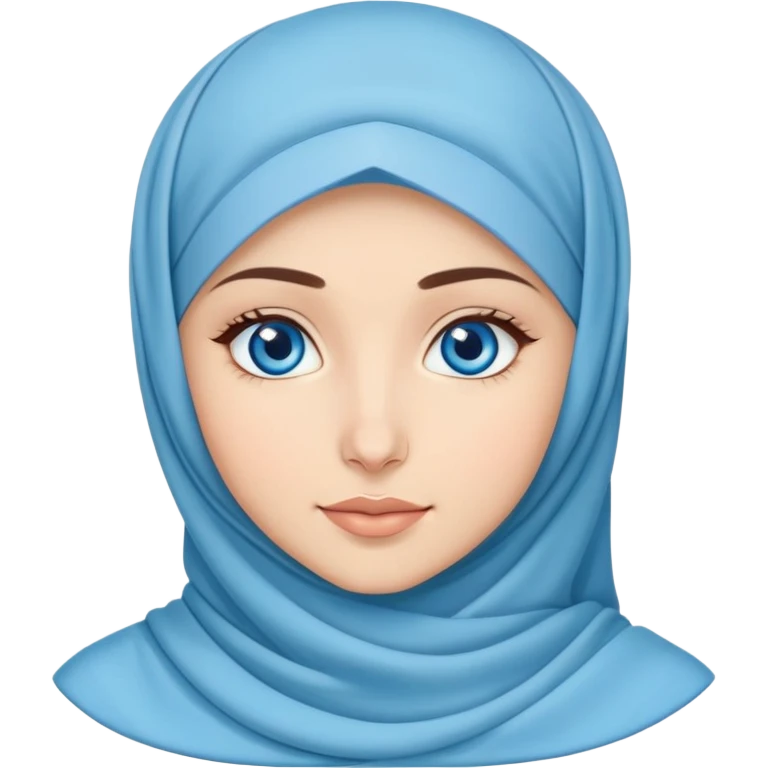 Turkish beautiful finish Konya girl blue eyes with hijab dress and ramadan background  emoji