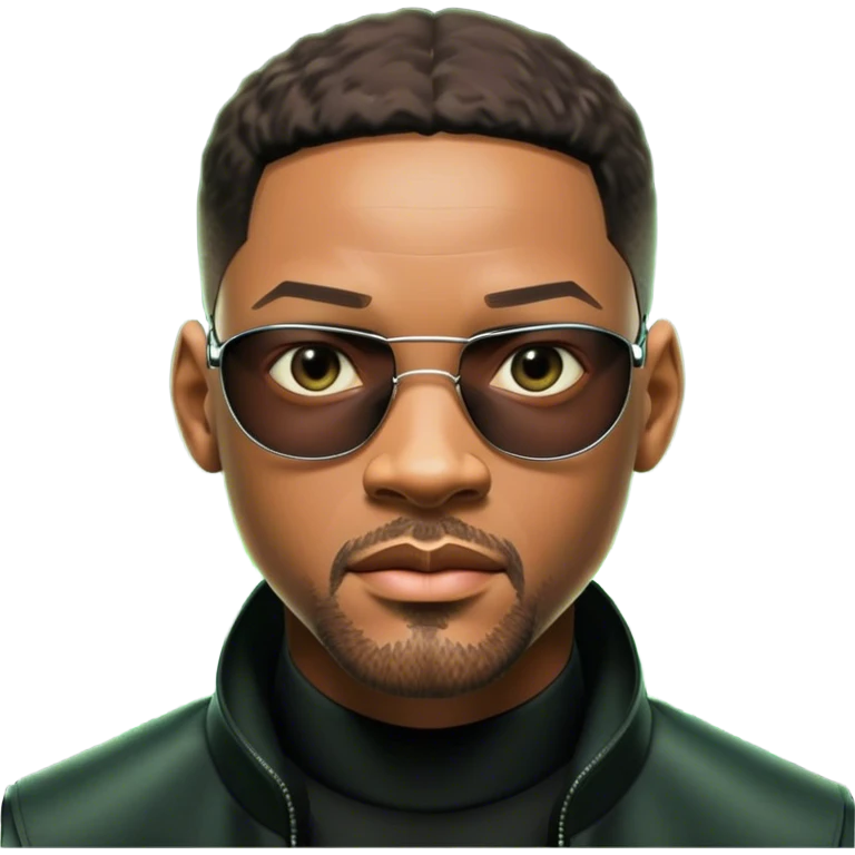 photorealistic will smith neo character matrix emoji