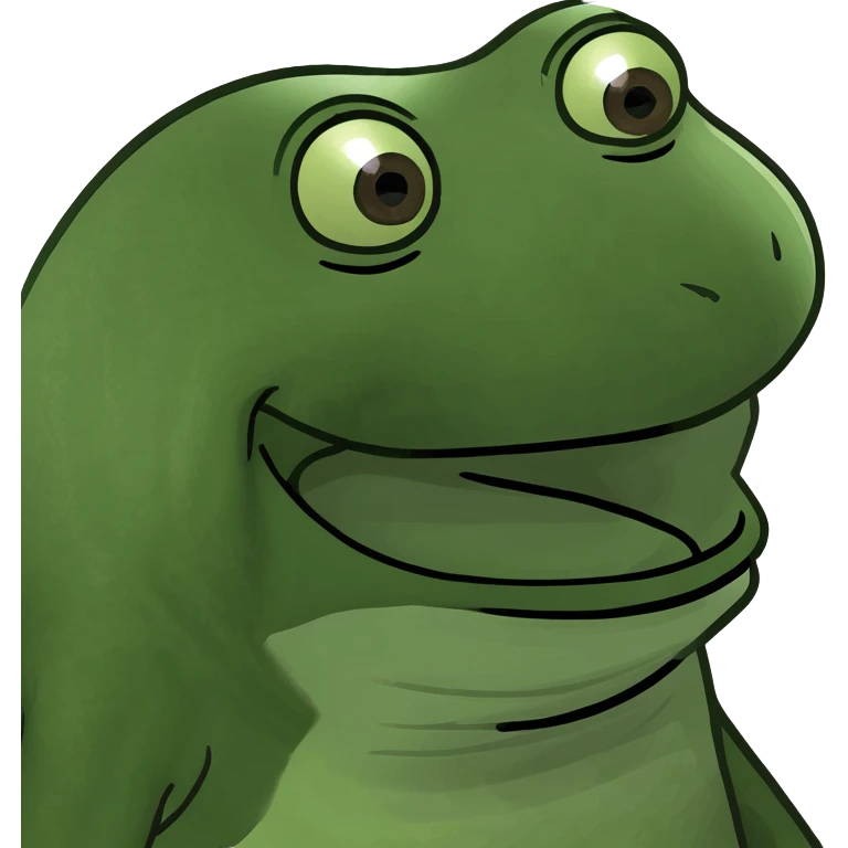 pepe the frog laughing, cheerful emoji