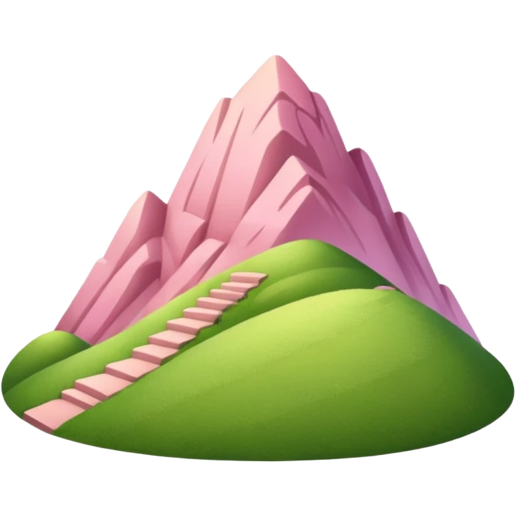 pink high hill emoji